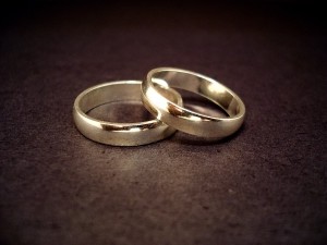 Wedding rings of someone who married a sex addict