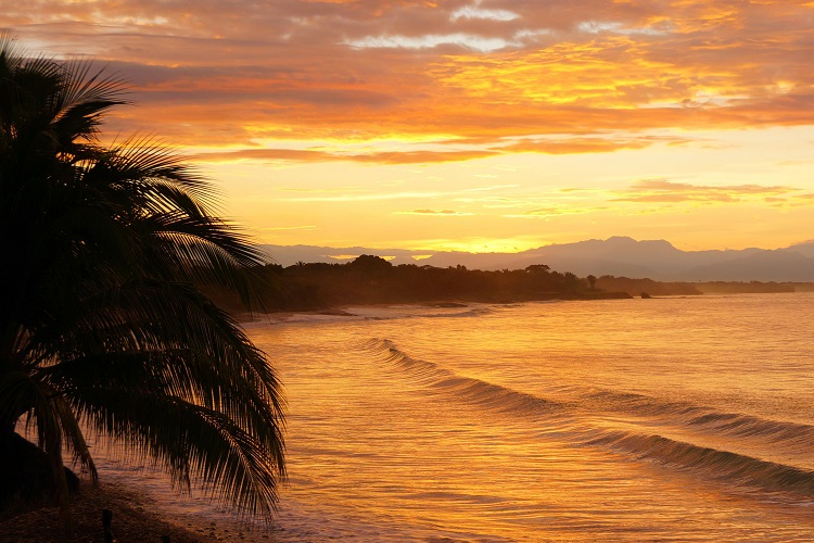 waves of an ocean lapping on shore