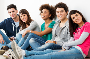 Group Of Happy Smiling Friends in Therapy Groups