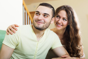 Happy  young couple