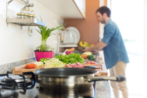 Man cooking