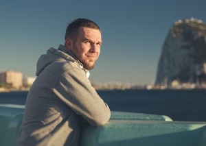 Portrait of handsome man outdoors