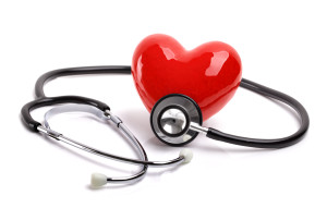 Stethoscope and heart