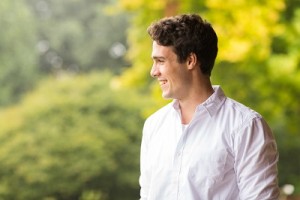 young man outdoors