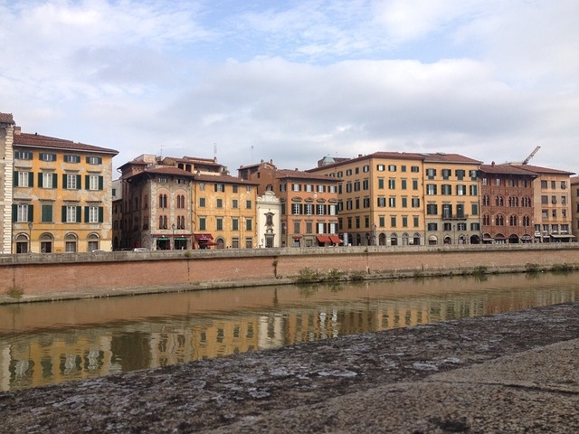 Pisa Italy City River Autumn Toscany Cities