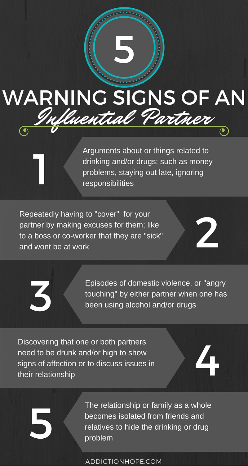 5 Warning Signs Of An Influential Partner Infographic