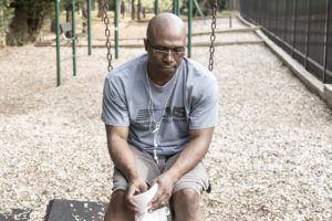 Man considering treatment for Chronic Pain and Substance Use Disorder