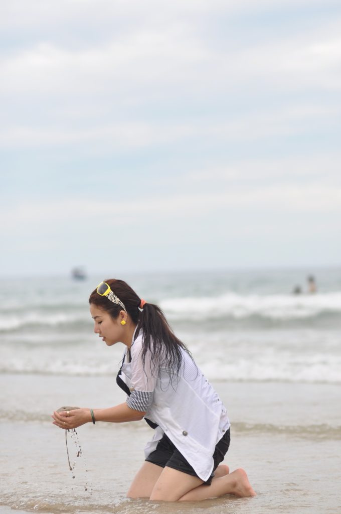 Woman on the beach