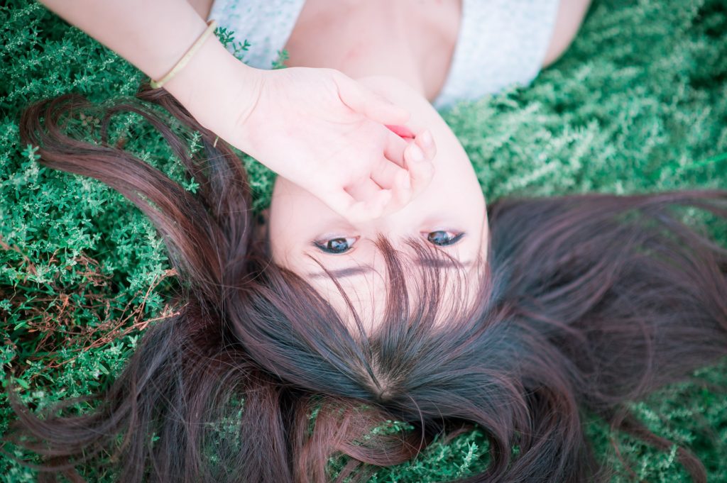 Girl in the grass