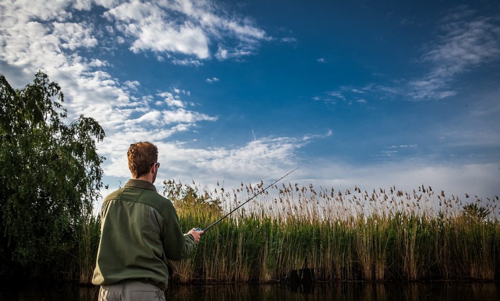 Man fishing