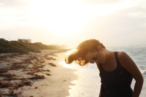 Woman at the beach