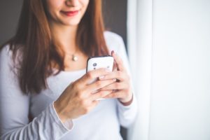 Woman on cell phone