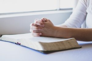 Woman with bible