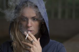 Woman smoking