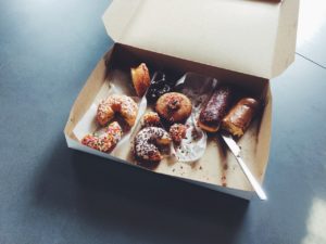 doughnuts in a box