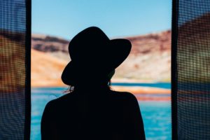 Woman with hat