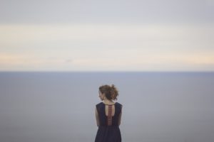 Woman near the water