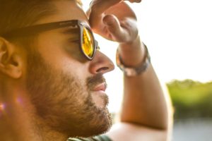 Man in sunglasses thinking about Alcohol withdrawal