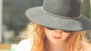 Woman in hat