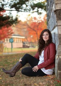 College girl maintaining sobriety on campus