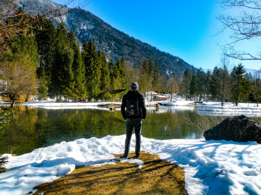 Man by a lake avoiding addiction relapse