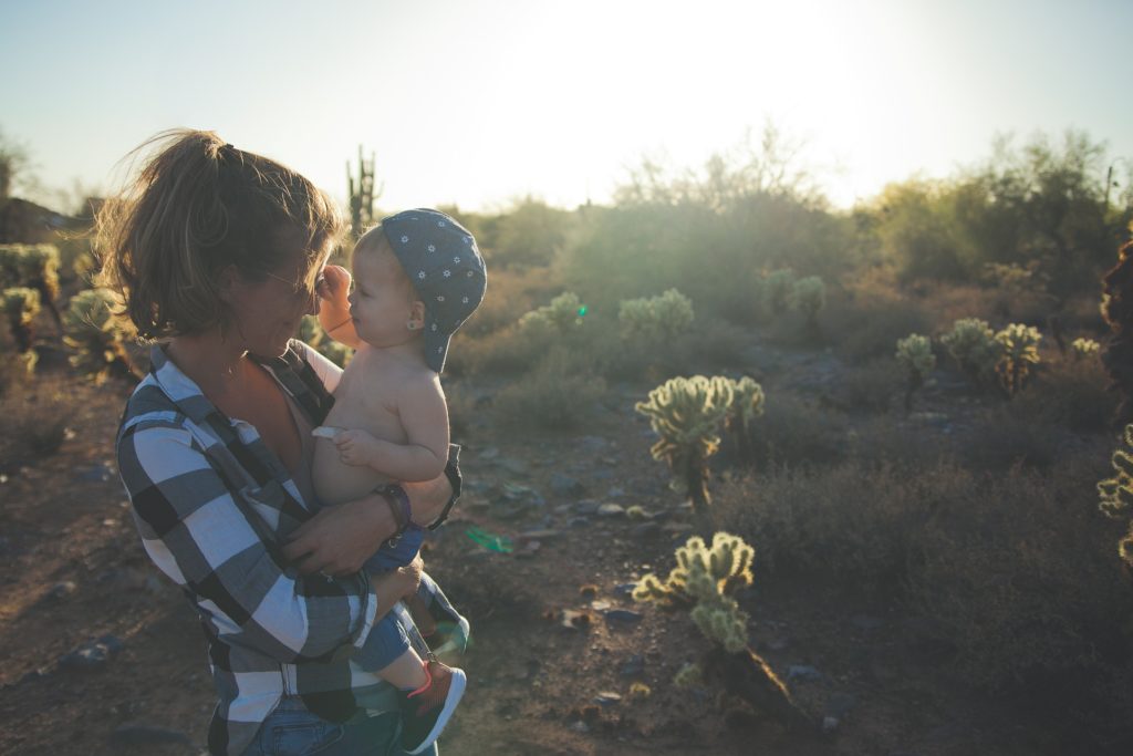 Military wife and their child