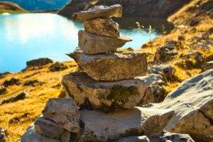 Stones stacked on top of each other representing the Opioid Epidemic