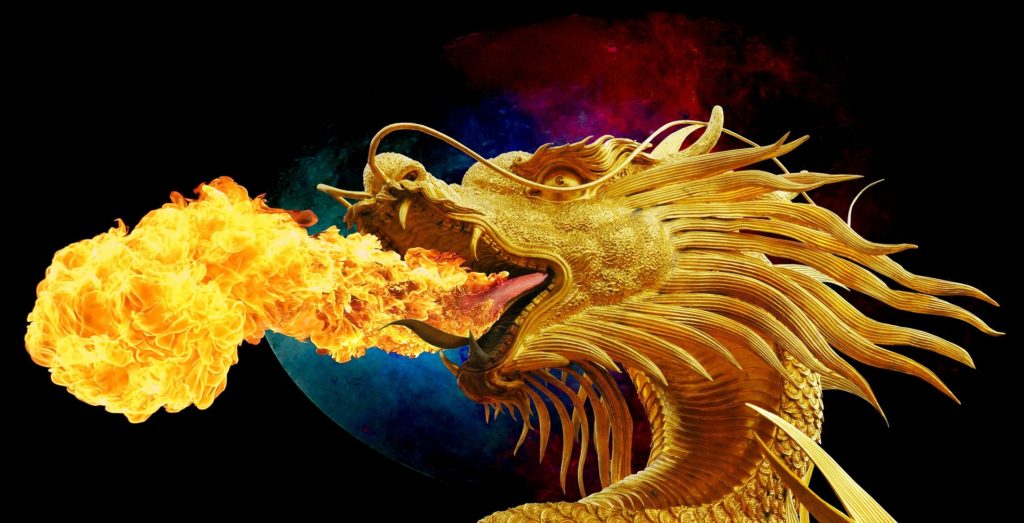 Image of a dragon representing Chasing the Dragon Inhaled Heroin