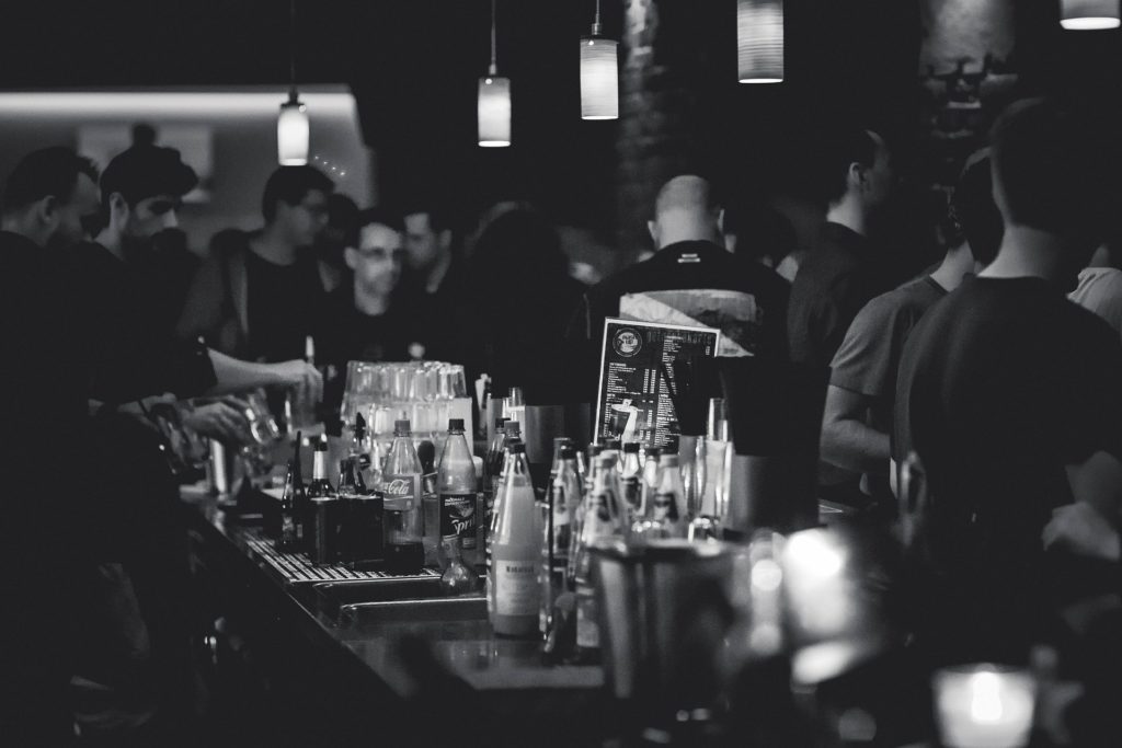 a bar where Binge-Drinking and Long-Term Anxiety can occur