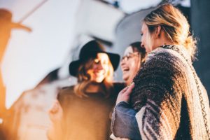 Group of ladies talking about Alcoholics Anonymous