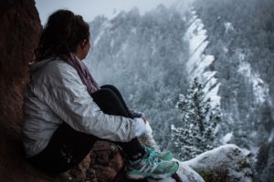 African American woman thinking about friend's Adderall Addiction